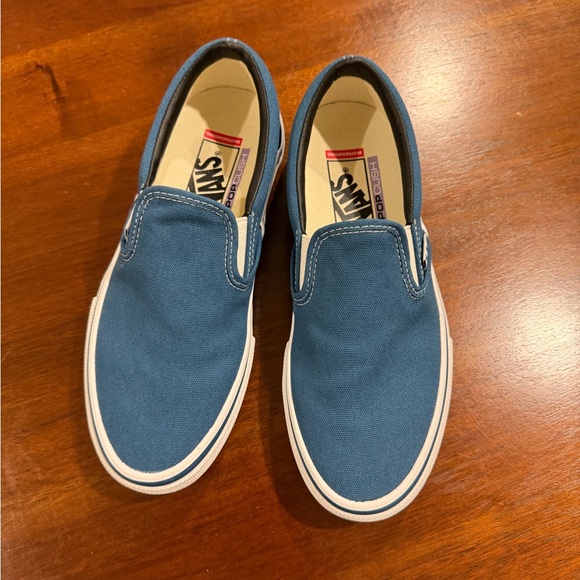 Vans Classic Blue Skate Slip-Ons / W8 - Picture 2 of 4